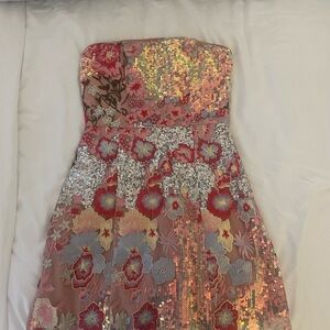 lulu's colorful sequin dress